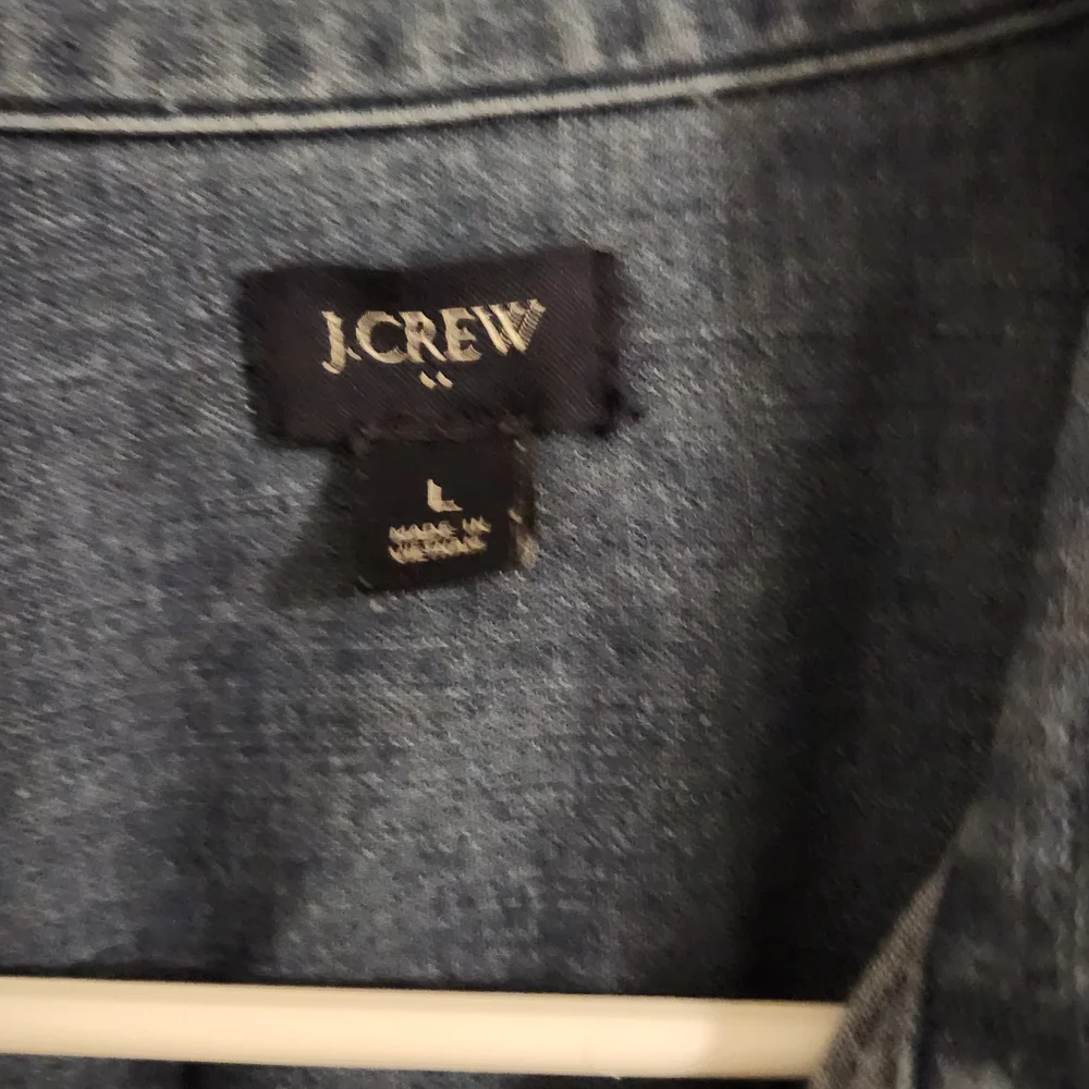 J. Crew Blue Denim Button-Up Shirt - Picture 3 of 3
